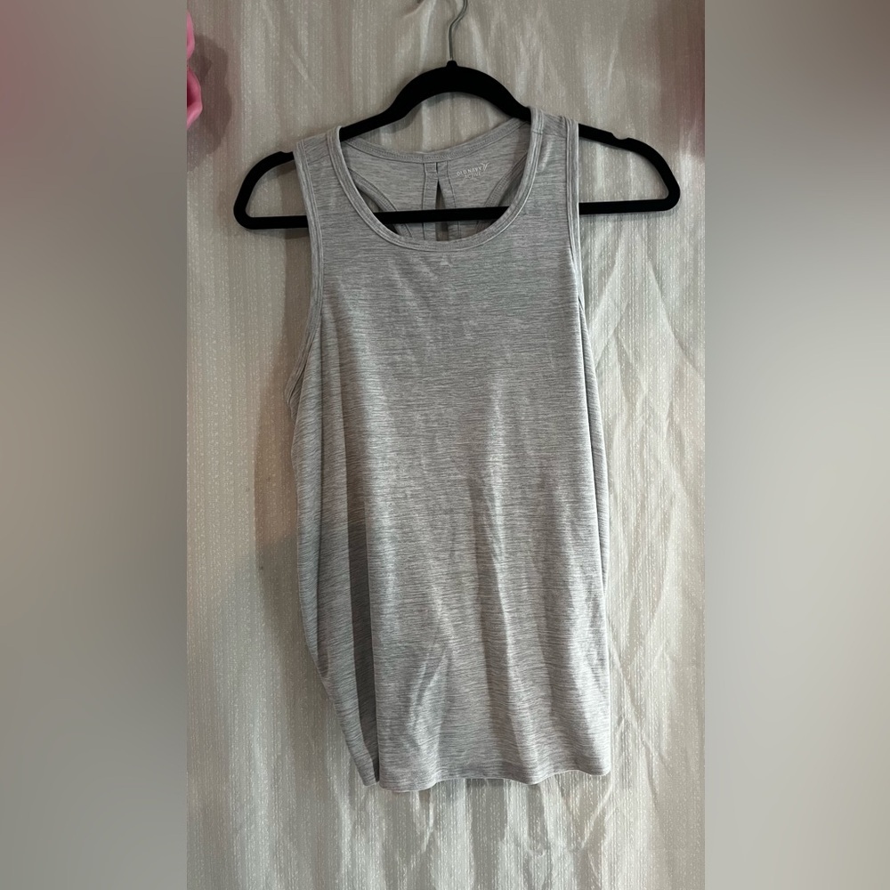 Old Navy Gray Sleeveless Relaxed Tank Top